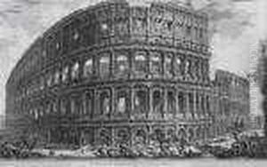 Veduta Dell' Anfiteatro Flavio Detto Il Colosseo by Giovanni Battista Piranesi