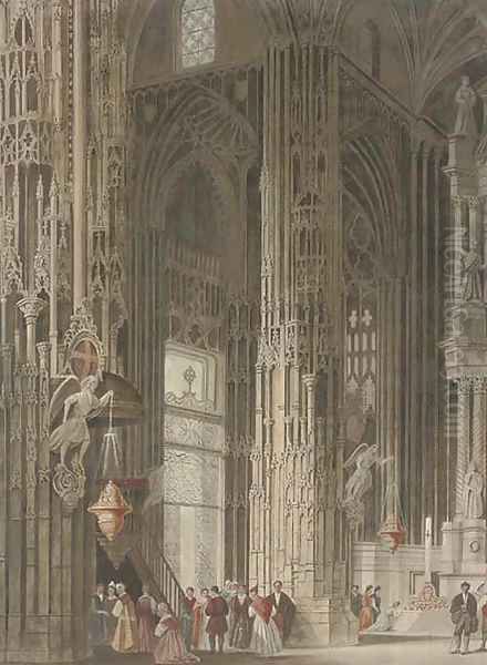 Visitors to the cathedral - view 1