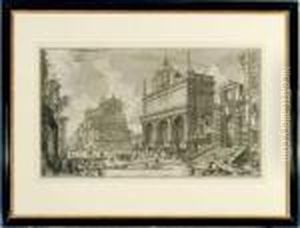 Veduta Del Castello Dell'acqua Felice by Giovanni Battista Piranesi
