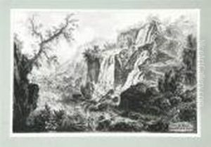 Veduta Delle Cascatelle A Tivoli by Giovanni Battista Piranesi