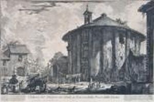 Veduta Del Tempio Di Cibele A Piazza Della Bocca Della Verita by Giovanni Battista Piranesi