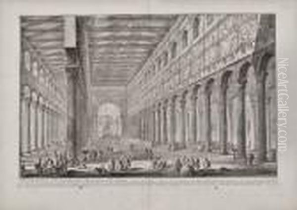 Spaccato Interno Della Basilica Di San Paolo Fuori Delle Mura - view 1