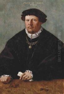 Portrait of a gentleman by Hermann Tom Ring