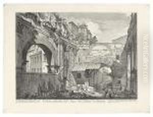 Three Etchings From The Vedute Di Roma. by Giovanni Battista Piranesi