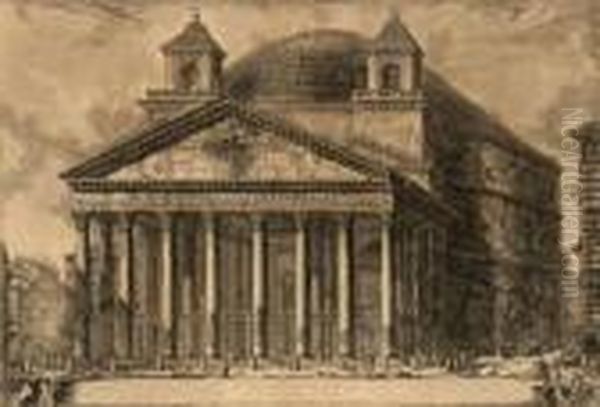 Veduta Del Pantheon D'agrippa Oggi Chiesa Di S. Maria And Martyres - view 1