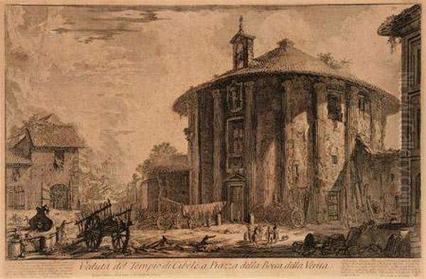 Veduta Del Tiempo Di Cibele A Piazza Della Bocca Della Verita - view 1