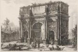 Veduta Dell'arco Di Constantino