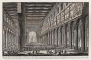 Spaccato Interno Della Basilica Di San Paolo Fuori Delle Mura by Giovanni Battista Piranesi