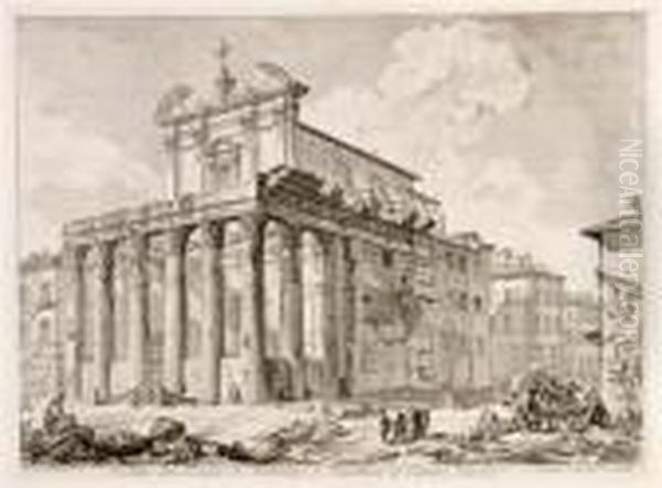 Veduta Del Tempio D'antonino E Faustina - view 1