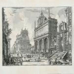 Veduta Del Castello Dell' Acqua Felice by Giovanni Battista Piranesi