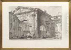 Veduta Dell'atrio Del Portico Di Ottavia by Giovanni Battista Piranesi