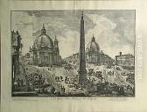 Veduta Della Piazza Del Popolo by Giovanni Battista Piranesi