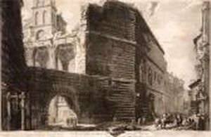 Veduta Degli Avanzi Del Foro Di Nerva by Giovanni Battista Piranesi