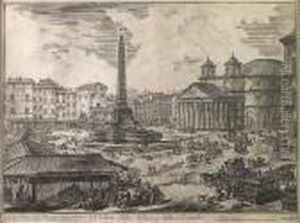 Veduta Della Piazza Della Rotunda by Giovanni Battista Piranesi