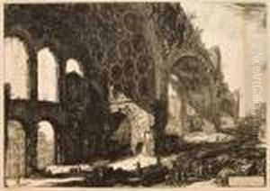 Veduta Degli Avanzi Del Tablino Della Casa Area by Giovanni Battista Piranesi