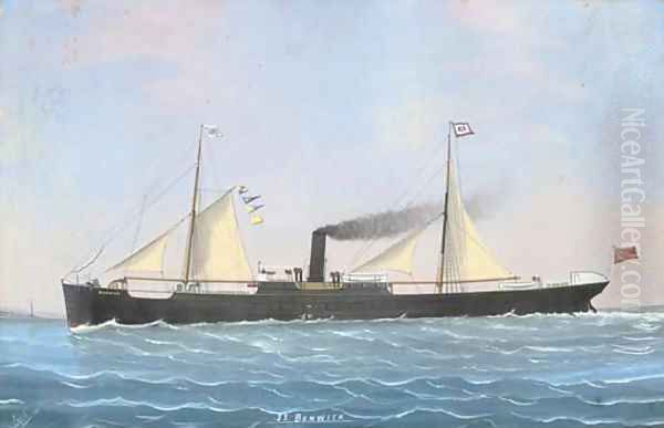 The S.S. Benwick under sail and steam - view 1