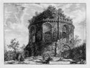 Veduta Del Tempio, Detto Della Tosse by Giovanni Battista Piranesi