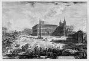 Piazza E Basilica Di S. Giovanni In Laterano by Giovanni Battista Piranesi