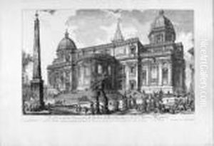 Veduta Della Facciata Di Dietro Della Basilica Di S. Maria by Giovanni Battista Piranesi