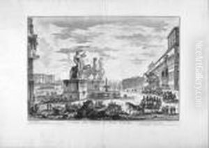 Veduta Della Piazza Di Monte Cavallo by Giovanni Battista Piranesi