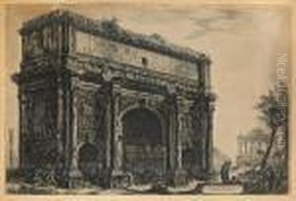 Veduta Dell' Arco Di Settimio Severo - view 1
