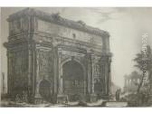 Veduta Dell'arco Di Settimio Severo - view 1