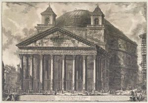 Veduta Del Pantheon D'agrippa. by Giovanni Battista Piranesi