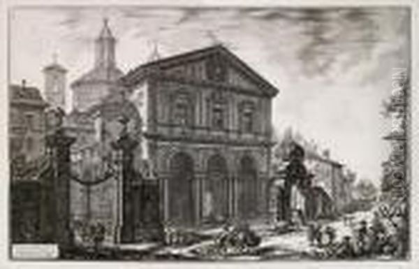 Veduta Della Basilica Di S. Sebastiano Fuori Delle Mura. - view 1