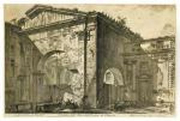 Veduta Dell'atrio Del Portico Di Ottavia. - view 1