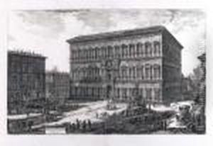 Veduta Del Palazzo Farnese. by Giovanni Battista Piranesi