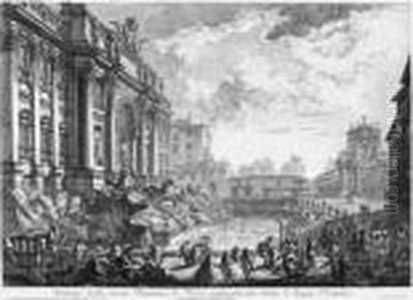 S. Peter's Interior; Fontana Di
Trevi; Substructure Of The Temple Of Claudius; Column Of Marcus
Aurelius; And Villa Of Maecenas At Tivoli, Interior - view 1