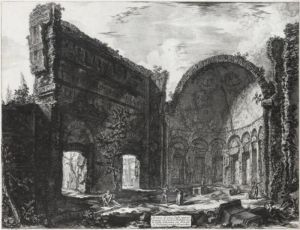 Hadrian's Villa: The Apse Of The So-called Hall Of The Philosophers by Giovanni Battista Piranesi