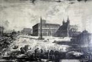 Piazza & Basilica Di S.giovanni In Laterano by Giovanni Battista Piranesi