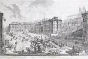 Veduta Di Piazza Di Spagna by Giovanni Battista Piranesi