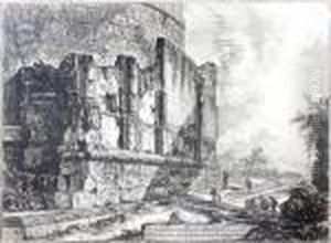 Veduta Del Tempio Di Cibele A Piazza Della Bocca Della Verita by Giovanni Battista Piranesi