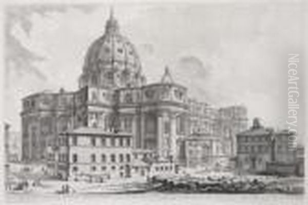 Veduta Dell'esterno Della Gran Basilica Di S. Pietro In Vaticano - view 1