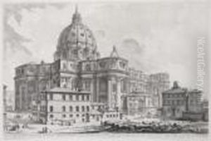 Veduta Dell'esterno Della Gran Basilica Di S. Pietro In Vaticano