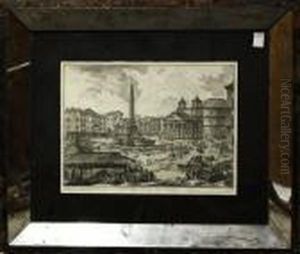 Veduta Della Piazza Della Rotonda by Giovanni Battista Piranesi