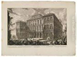 Veduta Sul Monte Quirinale Del Palazzo Dell'eccellentissima Casabarberini by Giovanni Battista Piranesi