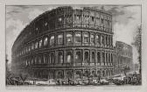 Veduta Dell'anfiteatro Flavio, Detto Il Colosseo by Giovanni Battista Piranesi