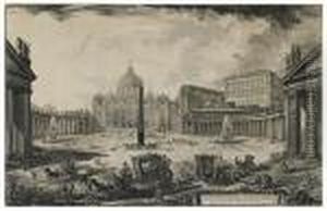 Two Etchings From The Vedute Di Roma by Giovanni Battista Piranesi