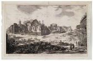 Veduta Degli Avanzi Superiori Delle Terme Didiocleziano by Giovanni Battista Piranesi