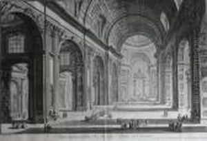 Veduta Interna Della Basilica Di S. Pietro In Vaticano