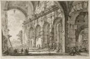 Veduta Della Curia Ostilia by Giovanni Battista Piranesi