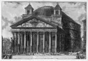 "veduta Del Pantheon D'agrippa by Giovanni Battista Piranesi
