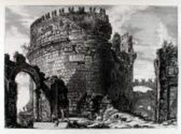 "sepolcro Di Cecilia Metella Or Detto Capo Di Bove, Fuori Della Porta Di S. - view 1