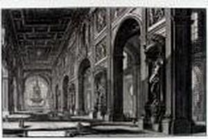 "veduta Interna Della Basilica
Di S. Giovanni Laterano" (innere Von S. Giovanni In Laterano). by Giovanni Battista Piranesi