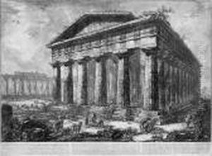 "vue Du Temple De Neptune" (neptun-tempel In Paestum). by Giovanni Battista Piranesi