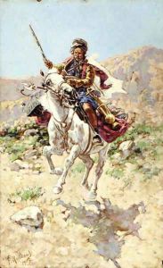 Kurd's flight with his booty by Franze Rouboud