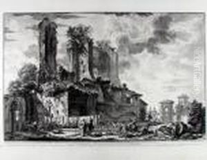 Veduta Dell' Avanzo Del
Castello, Che Prendendo Una Porzione Dell' Acqua Giulia Dal Condotto
Principale by Giovanni Battista Piranesi